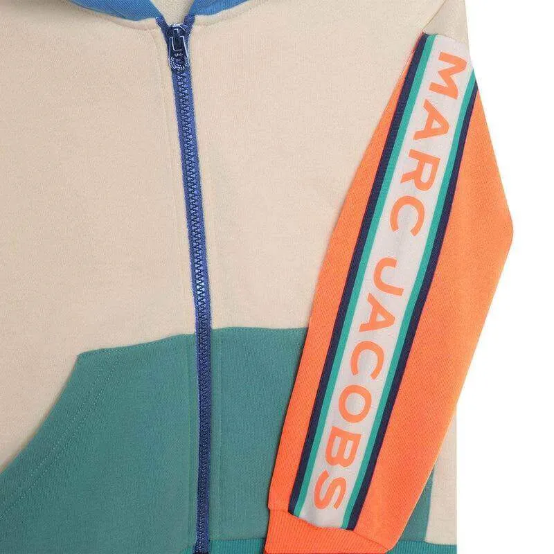 Boys Vertical Logo Multicolored Hoodie