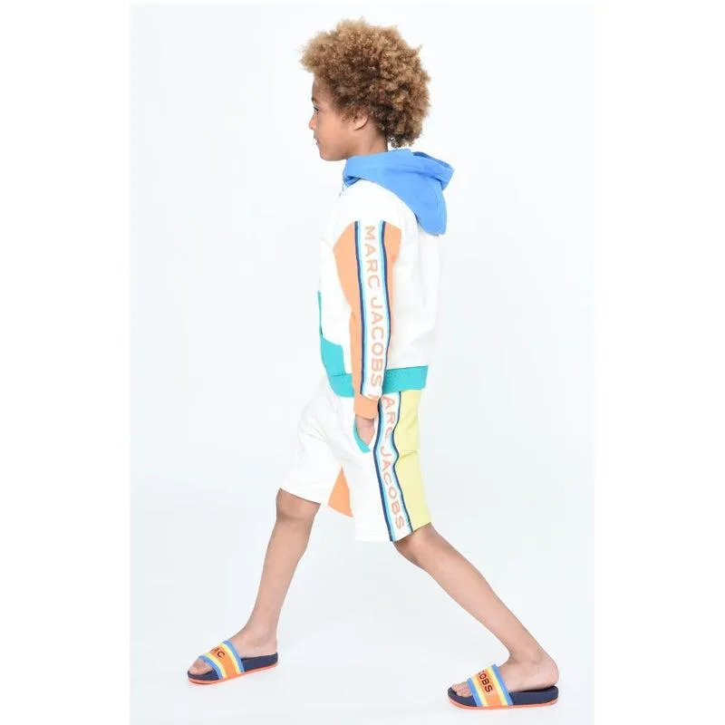 Boys Vertical Logo Multicolored Hoodie