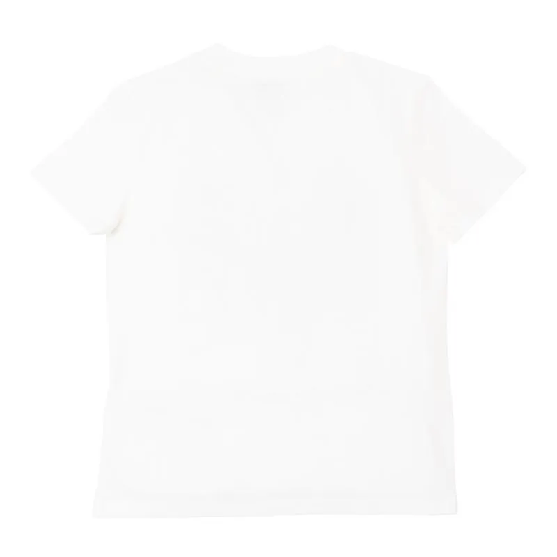 Boys White Elephant Print T-Shirt