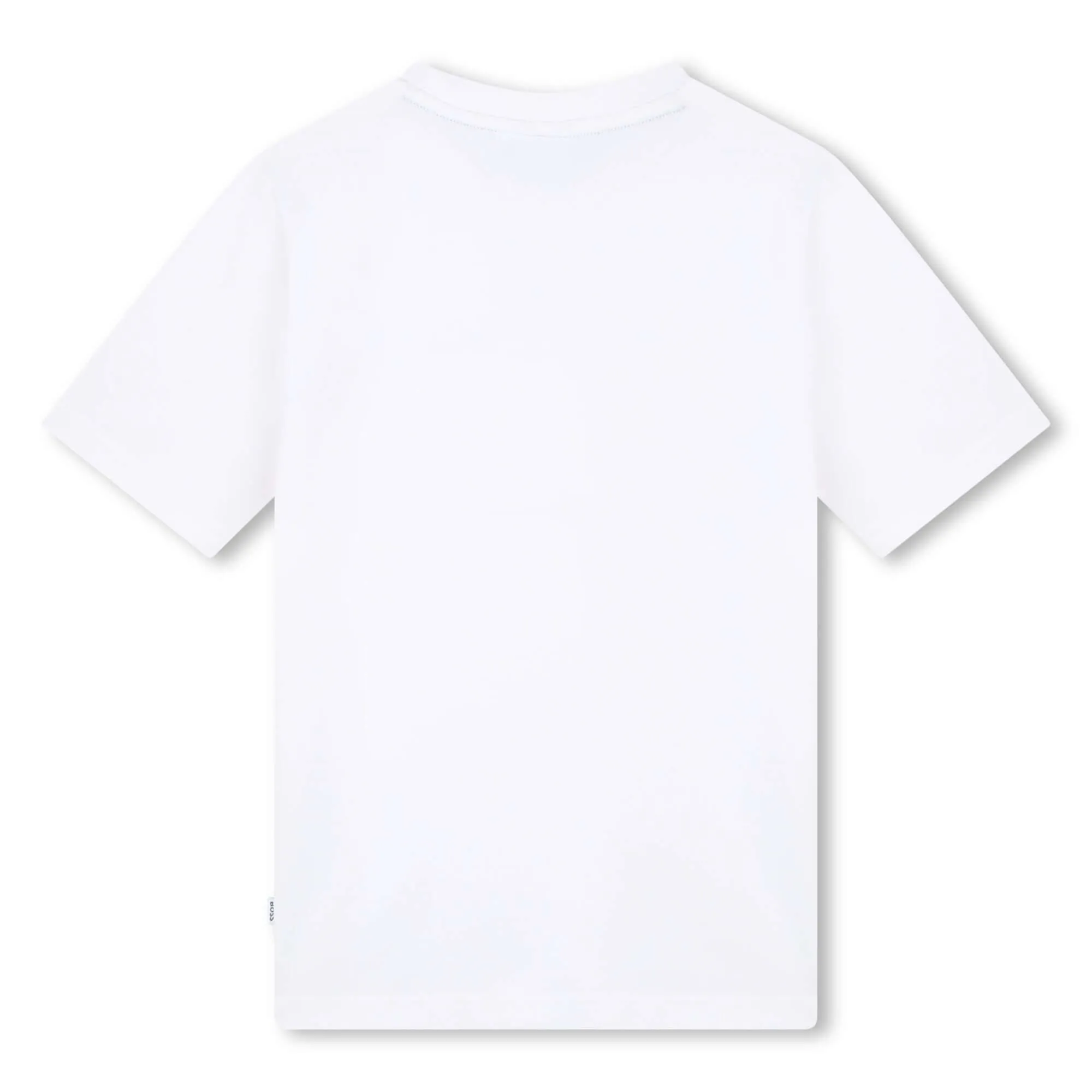 Boys White Logo Short Sleeve T-Shirt
