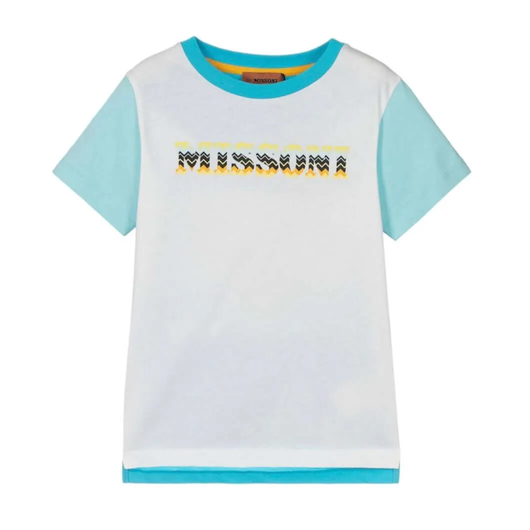 Boys White Logo T-Shirt