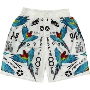 Boys White New Life Swimming Shorts