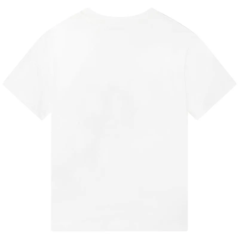 Boys White Paris Short Sleeves T-Shirt