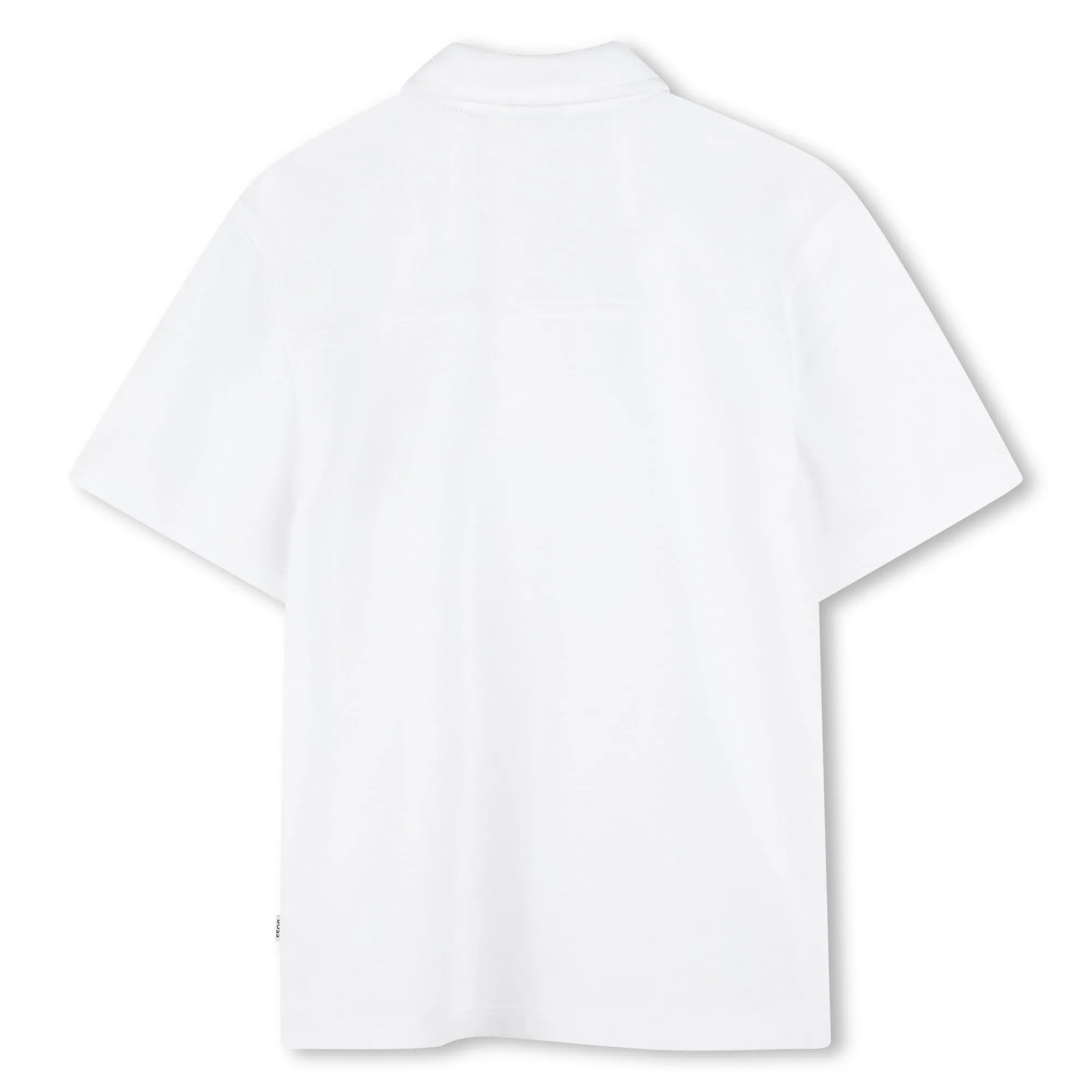 Boys White Short Sleeve Polo