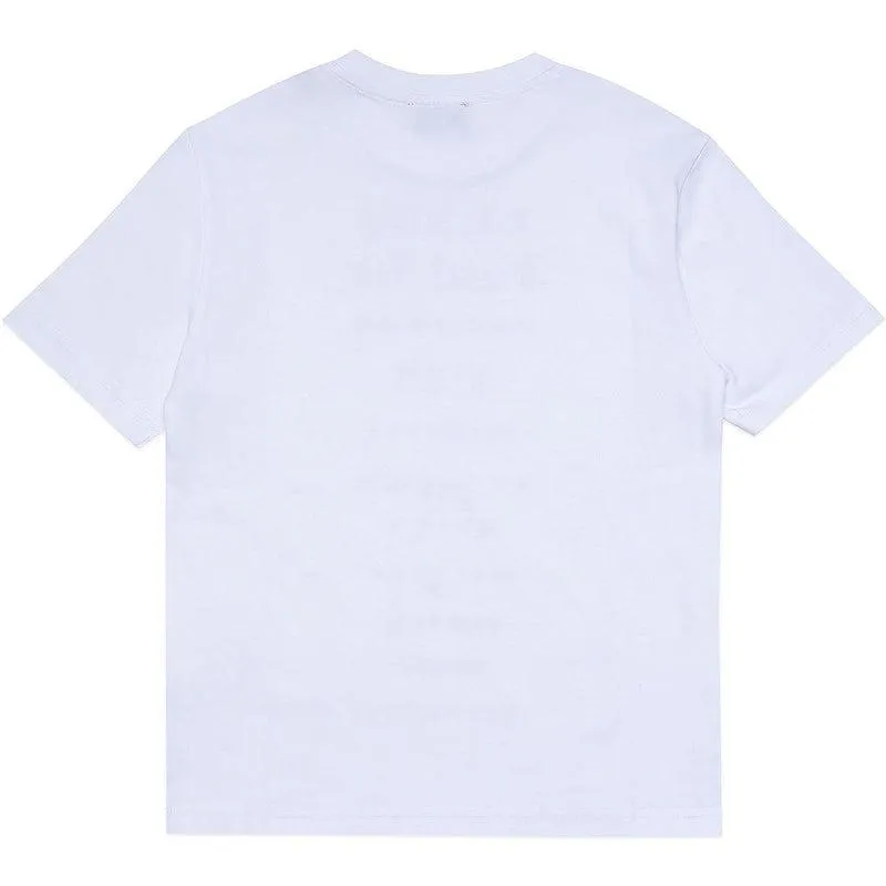 Boys White Text T-Shirt