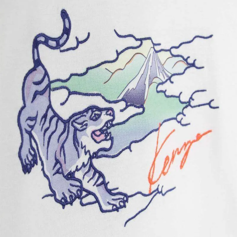 Boys White Tiger T-Shirt