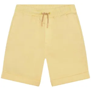 Boys Yellow Cotton Bermuda Shorts