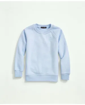 Brooks Brothers Boys Embroidered Logo Terry Sweatshirt Light Blue Brooks Brothers