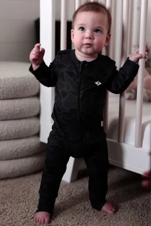Burlebo Baby Zip Up | Black Camo