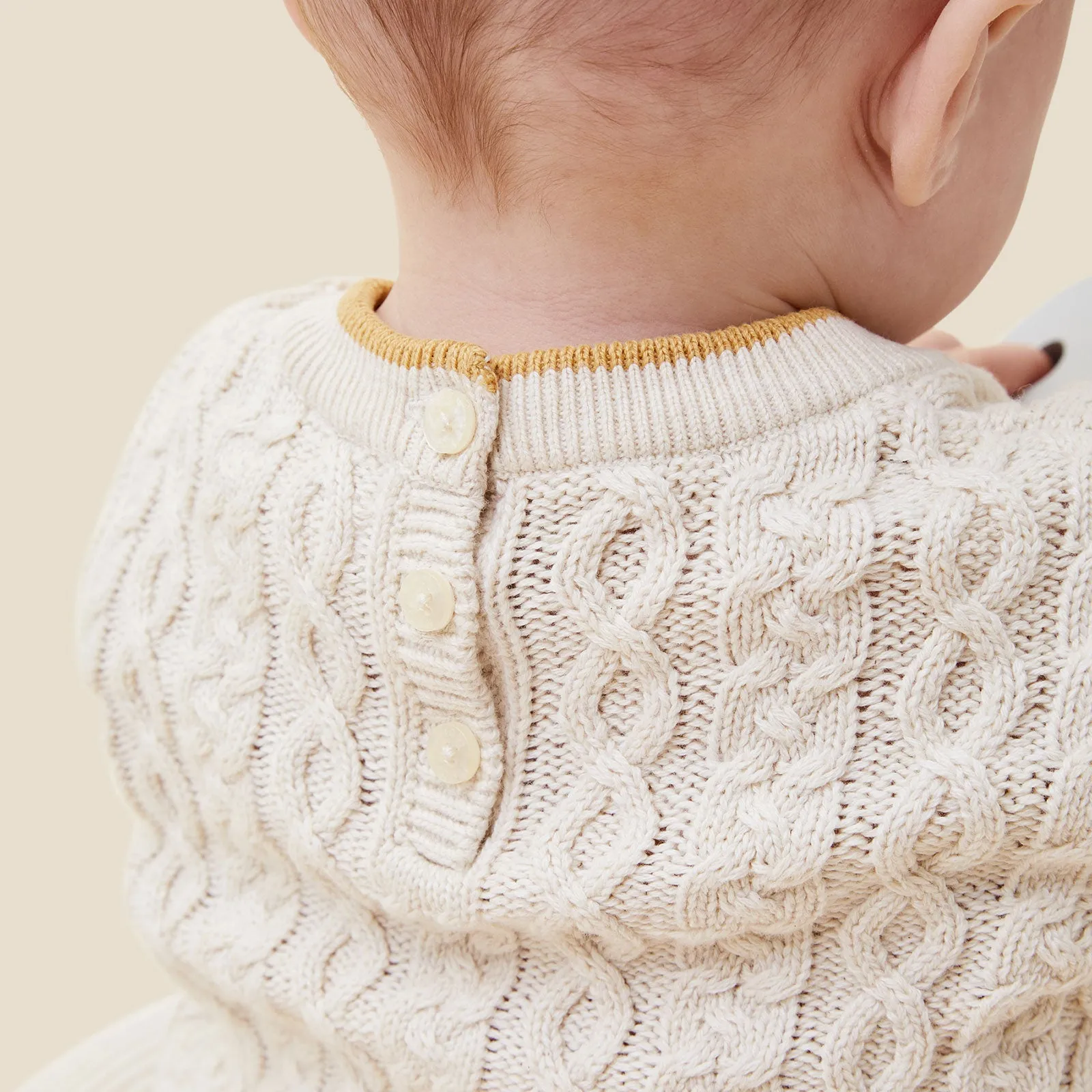Cable Knit Tipped Jumper