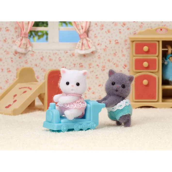 Calico Critters persian cat twins