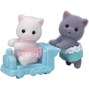 Calico Critters persian cat twins