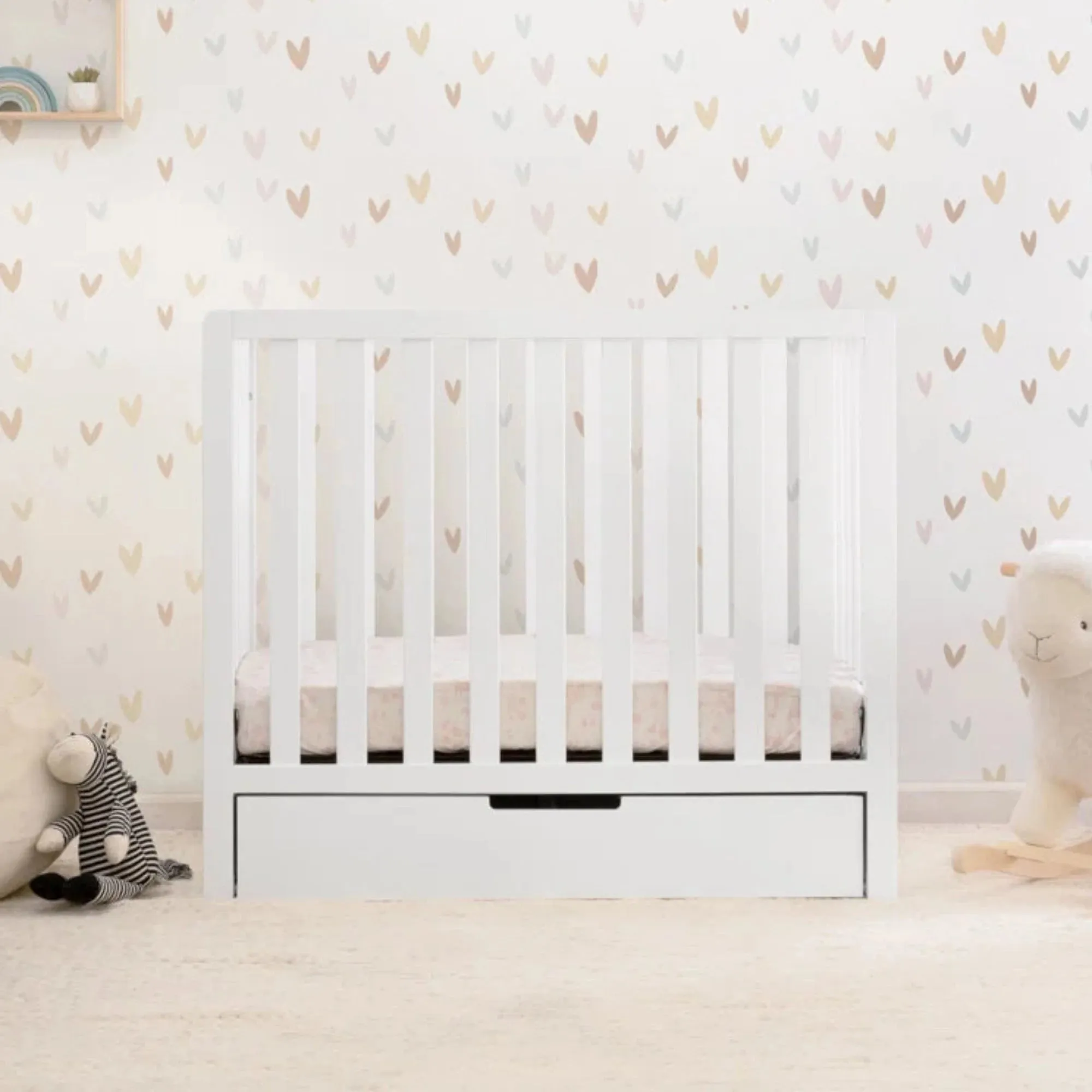 CARTERS by DAVINCI Colby 4-in-1 Convertible Mini Crib with Trundle
