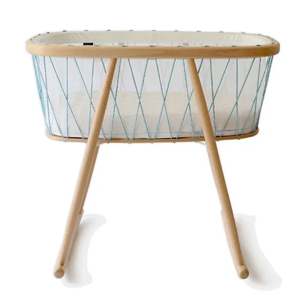 Charlie Crane KUMI Crib - Mesh / Aqua
