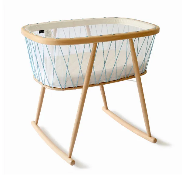 Charlie Crane KUMI Crib - Mesh / Aqua