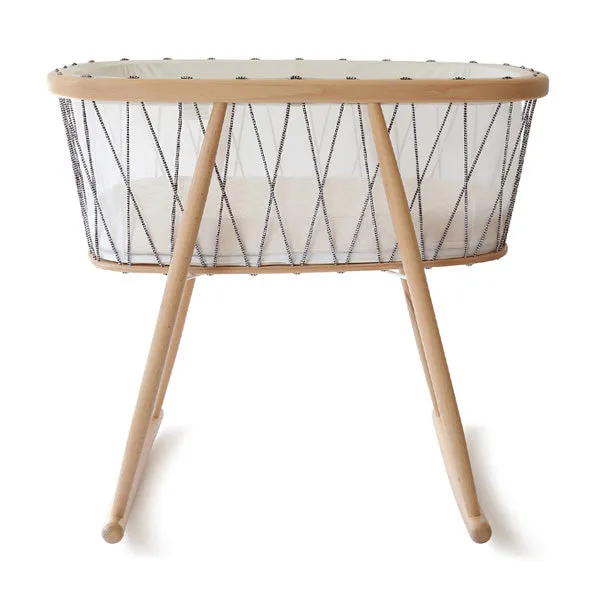 Charlie Crane KUMI Crib - Mesh / Black&White