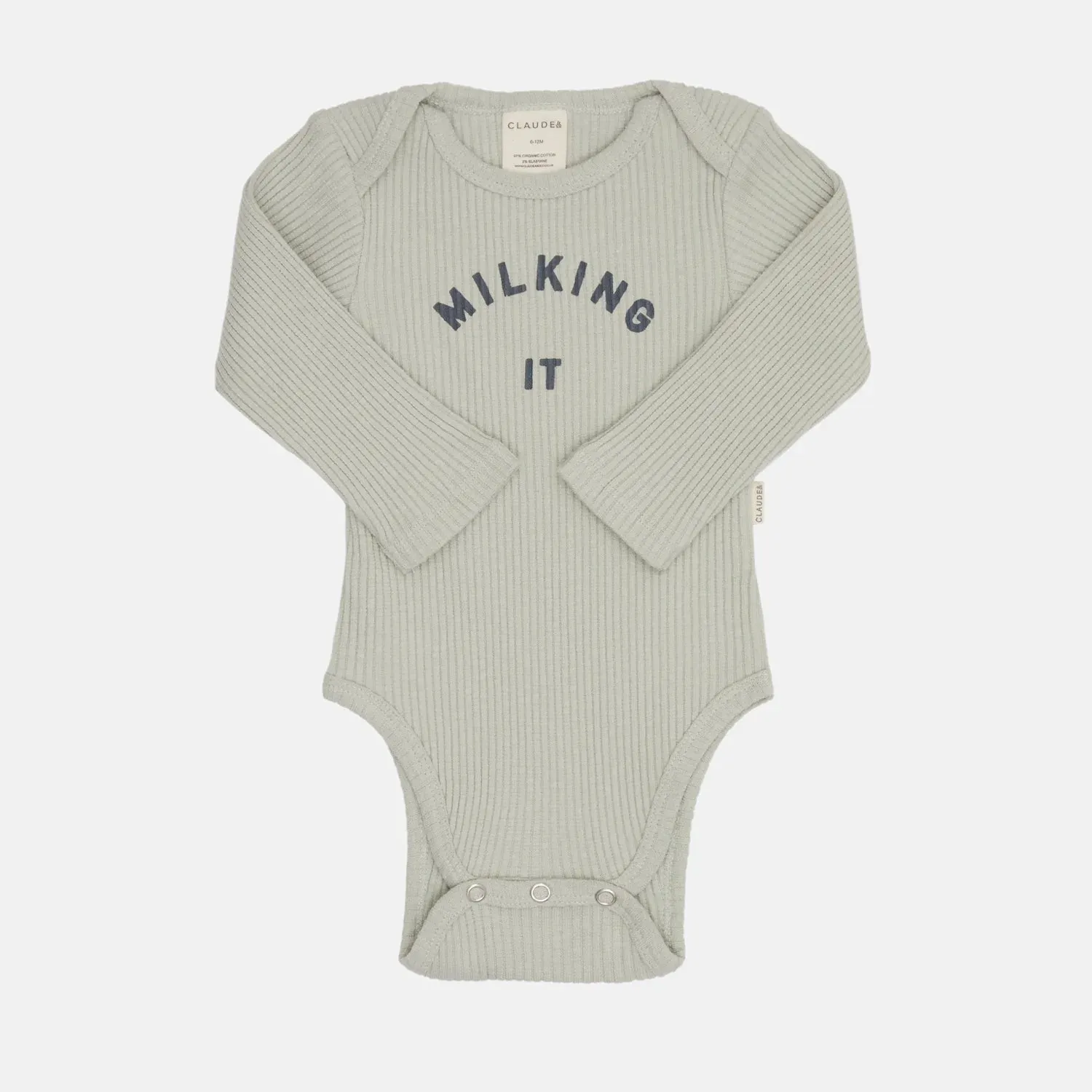 Claude & Co, Milking It Pistachio Rib Bodysuit