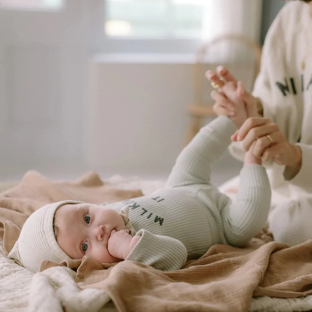 Claude & Co, Milking It Pistachio Rib Bodysuit