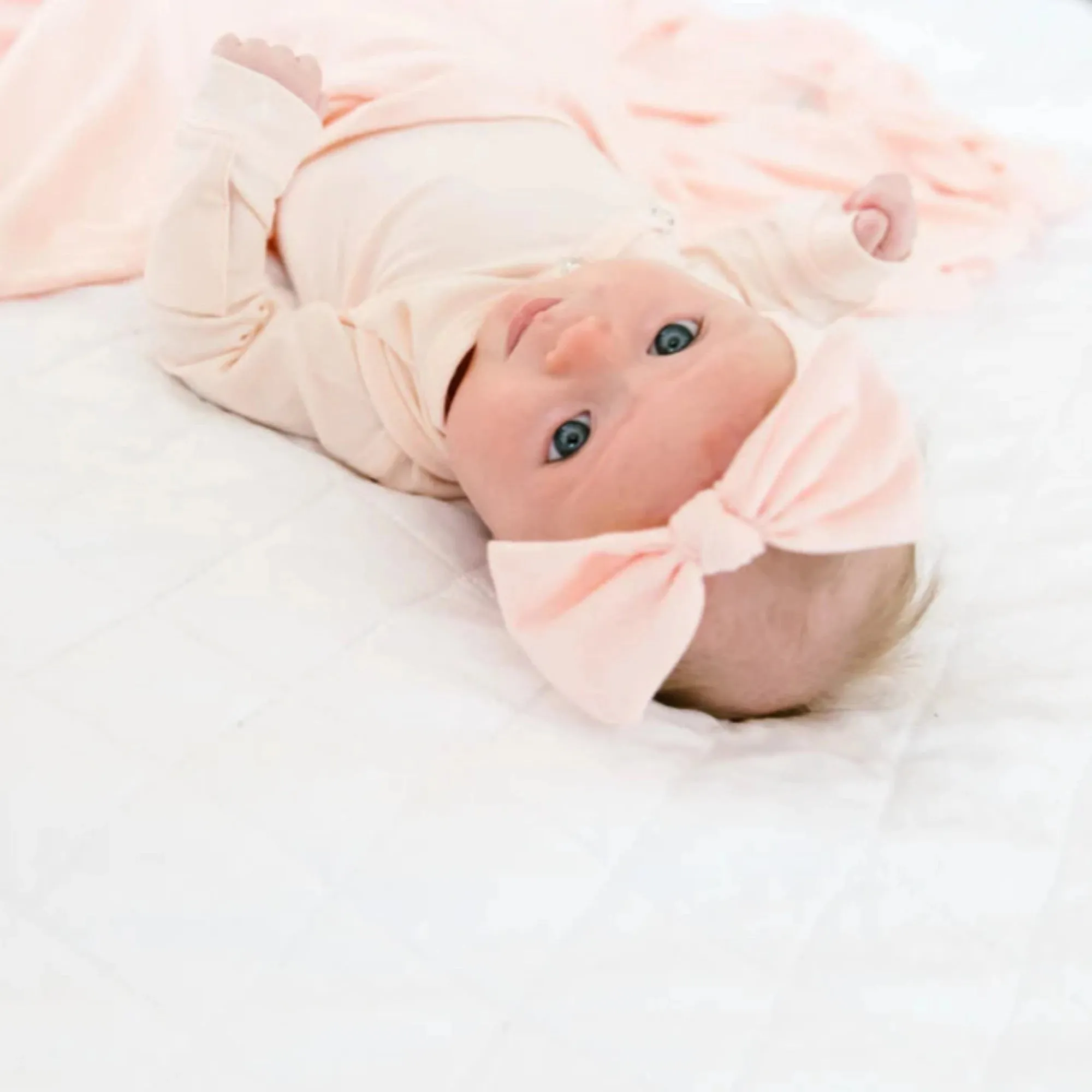 COPPER PEARL Knotted Gown - Blush