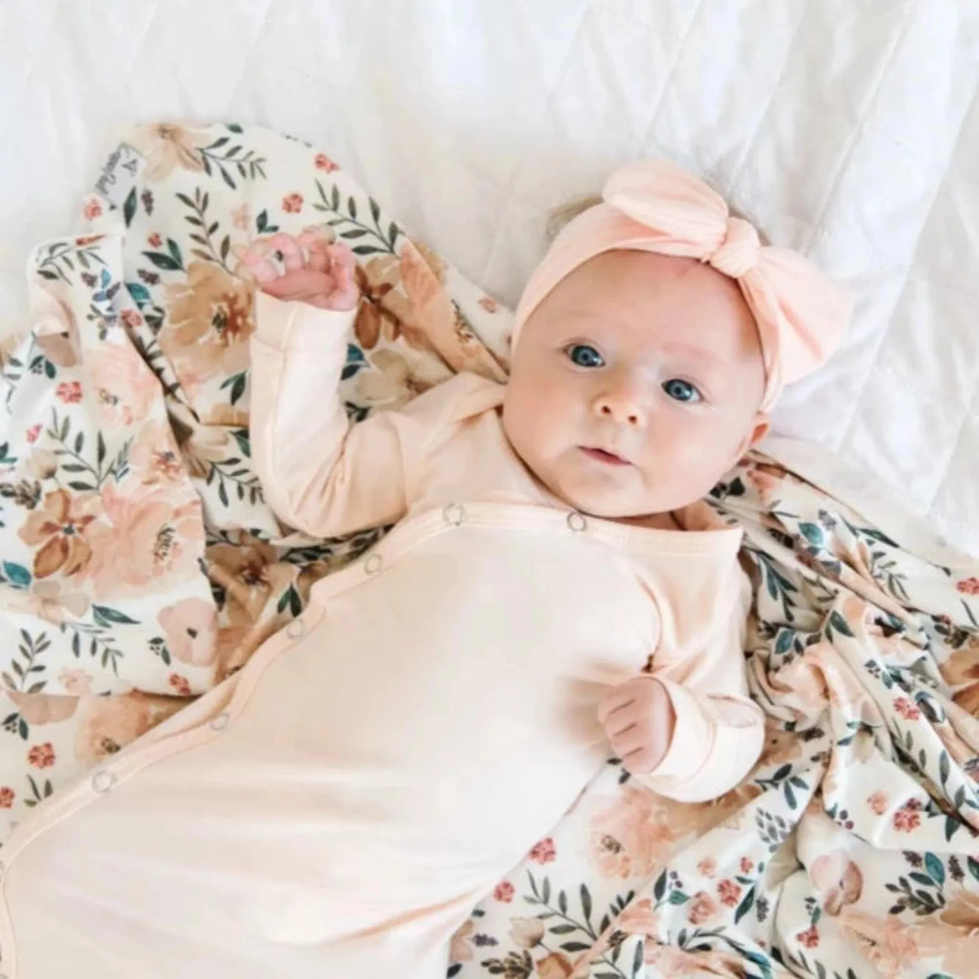 COPPER PEARL Knotted Gown - Blush