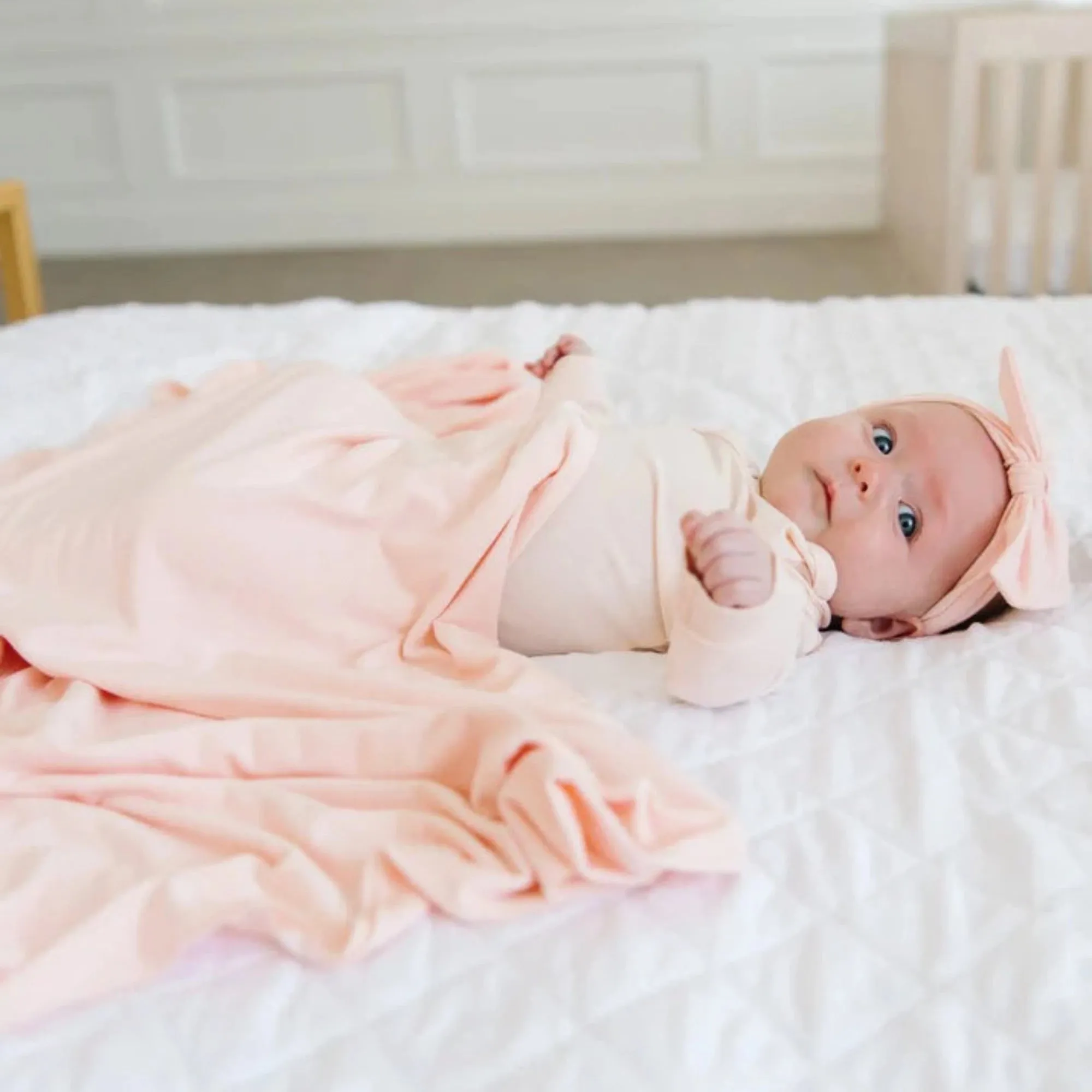 COPPER PEARL Knotted Gown - Blush