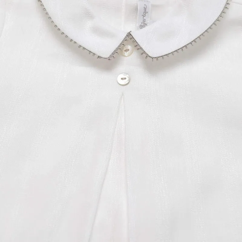 Cream Shirt with Beige Shorts
