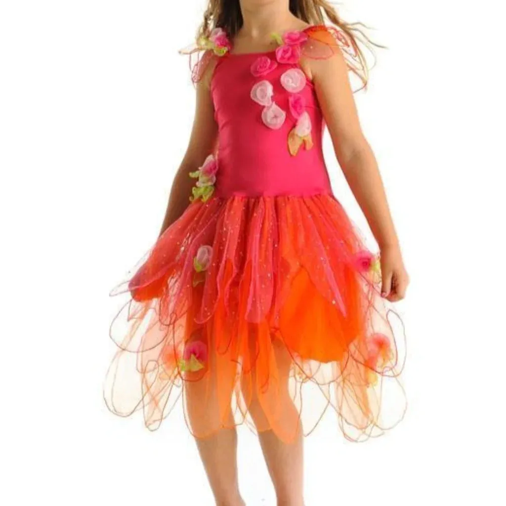 Crystal Fairy Dress Hot Pink - Medium