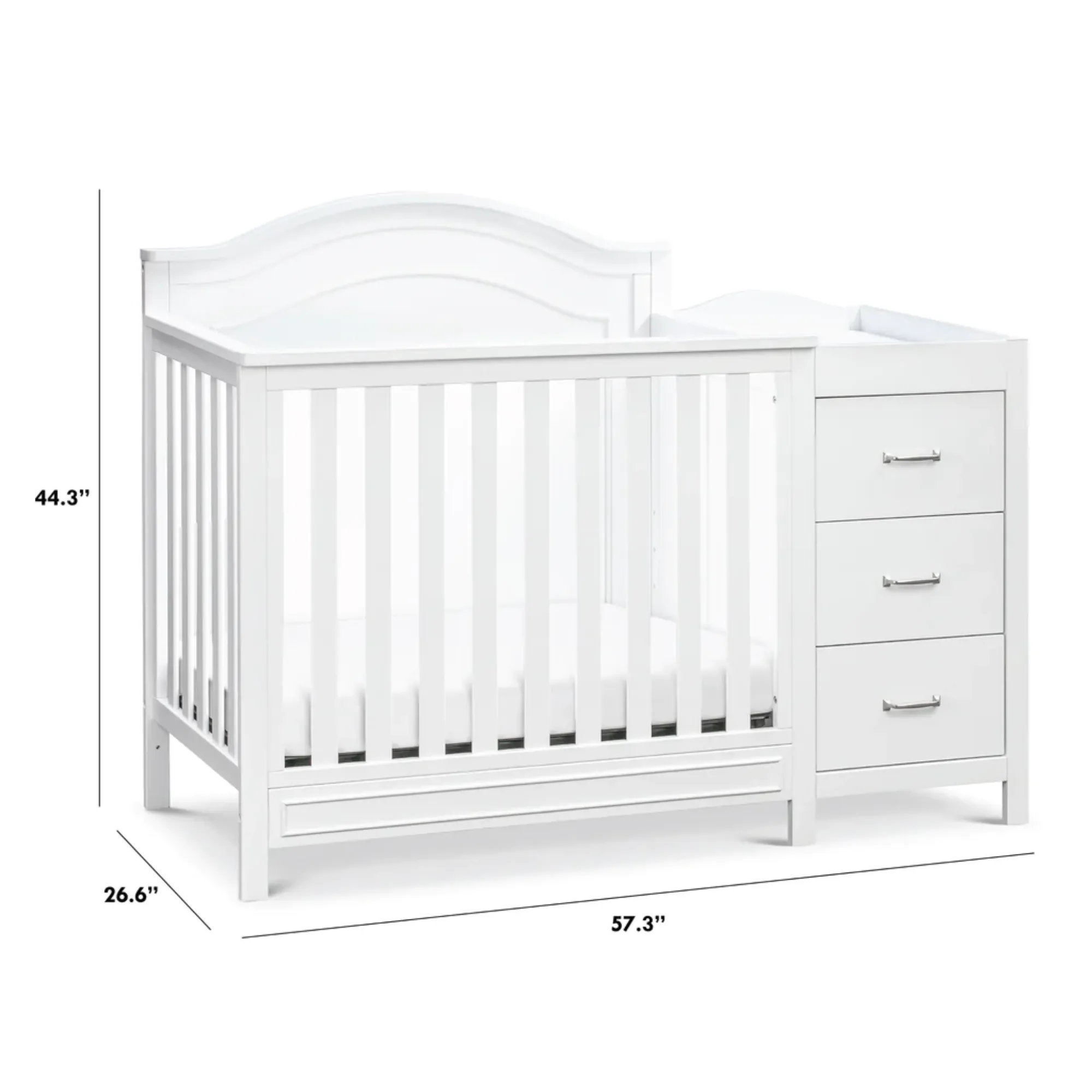 DAVINCI Charlie 4-in-1 Convertible Mini Crib & Changer