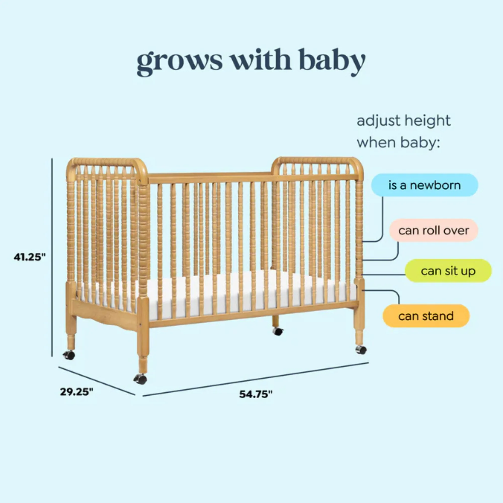 DAVINCI Jenny Lind 3-in-1 Convertible Crib