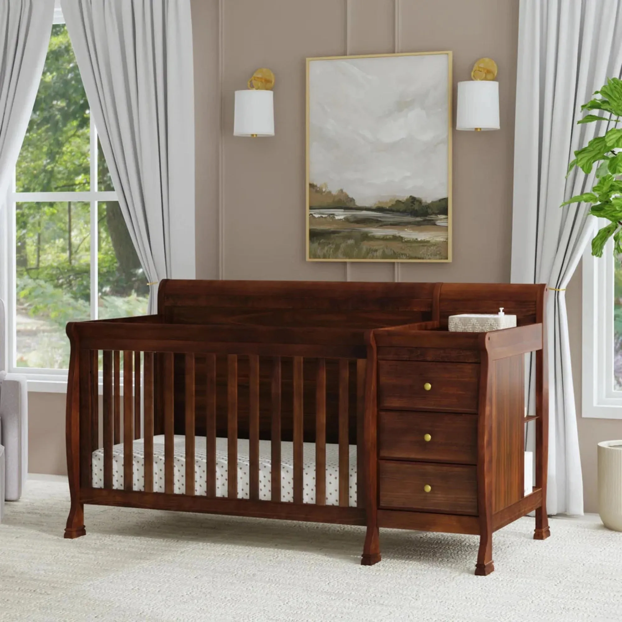 DAVINCI Kalani 4-in-1 Convertible Crib & Changer
