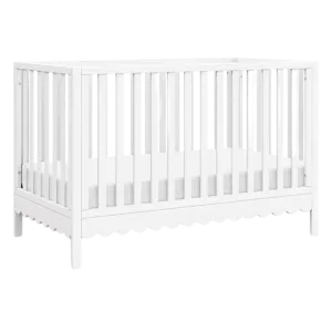 DAVINCI Sammy Scallop 4-in-1 Convertible Crib - White