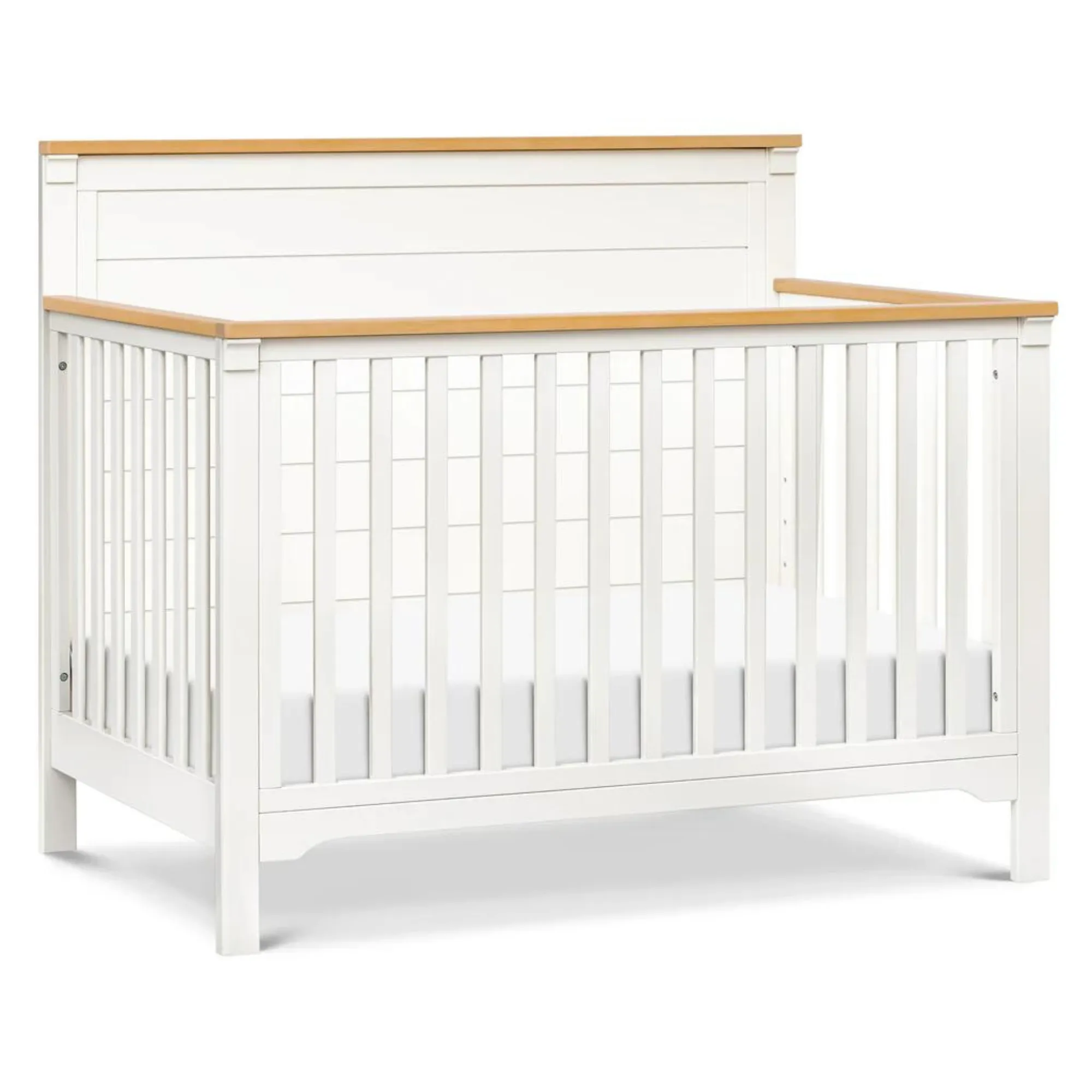 DAVINCI Shea 4-in-1 Convertible Crib - Warm White Honey - Warm White/Honey