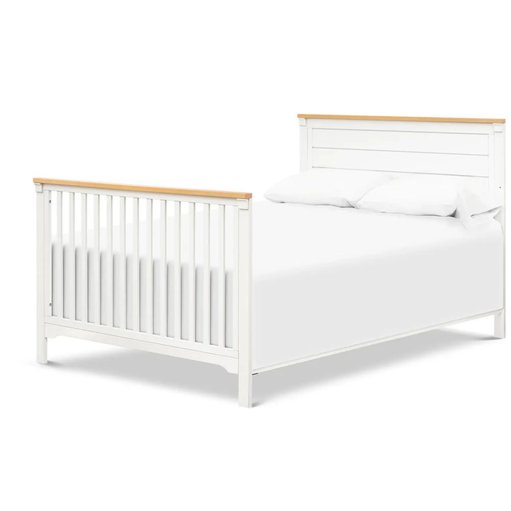 DAVINCI Shea 4-in-1 Convertible Crib - Warm White Honey - Warm White/Honey