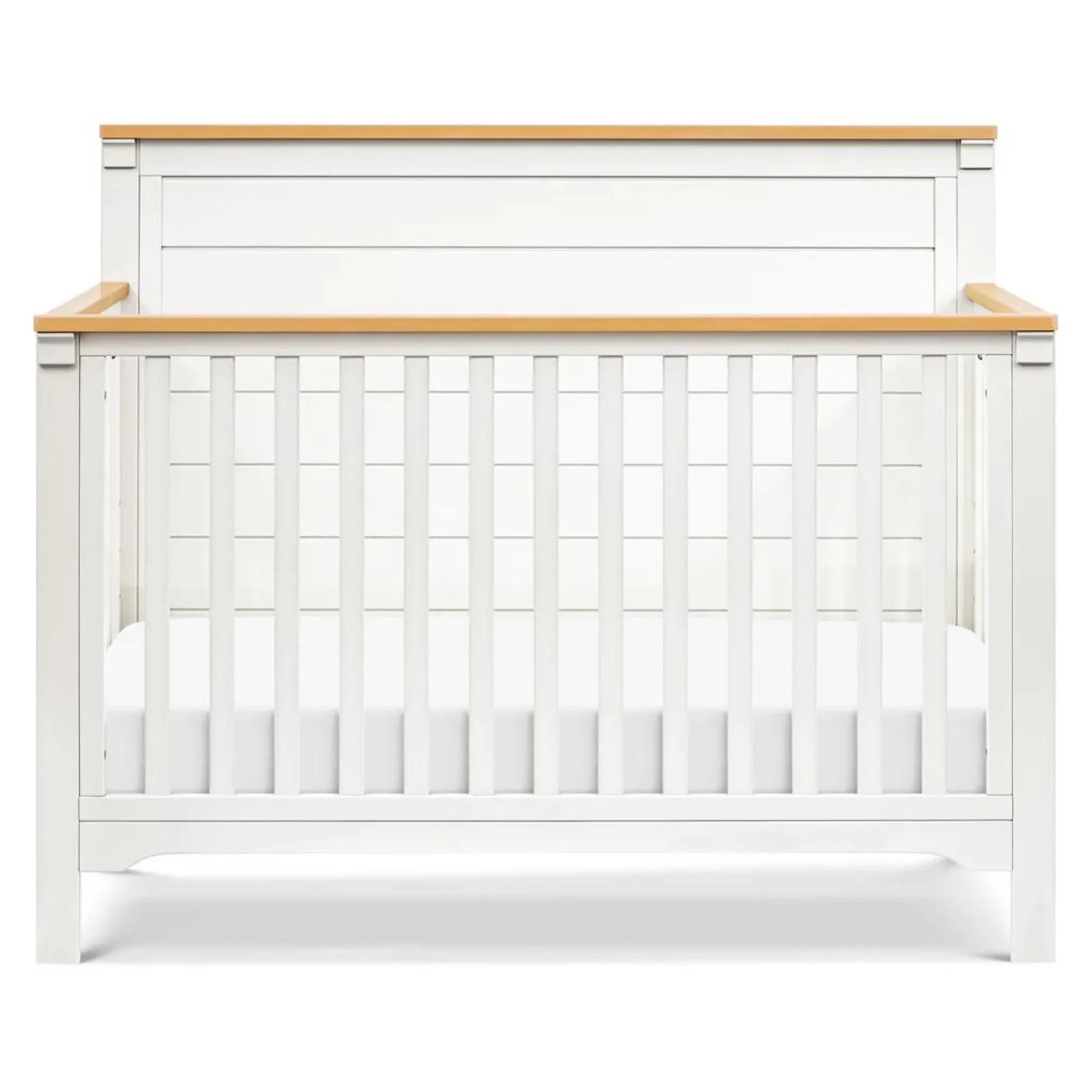 DAVINCI Shea 4-in-1 Convertible Crib - Warm White Honey - Warm White/Honey