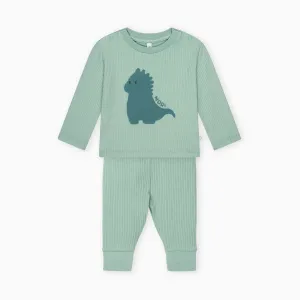 Dino Ribbed Top & Leggings Outfit