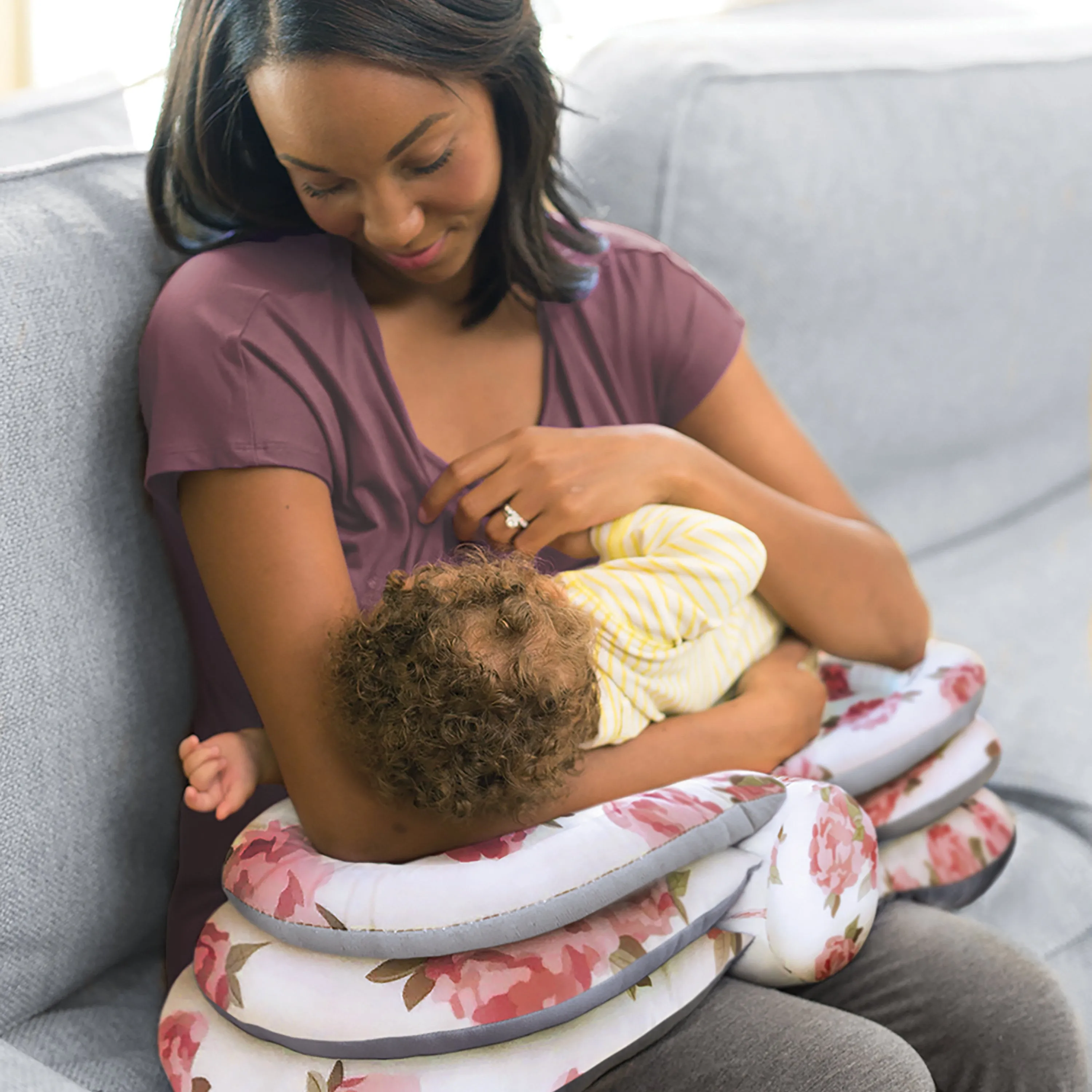 Elevate Adjustable Nursing Pillow - Floral