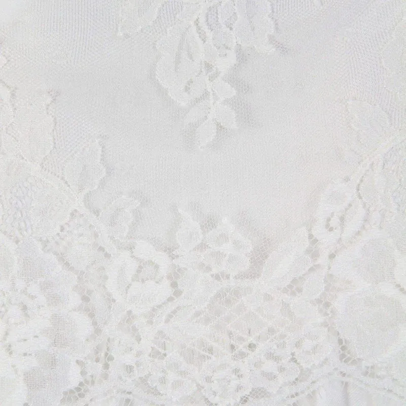 Ermanno Scervino White Long Sleeve Dress