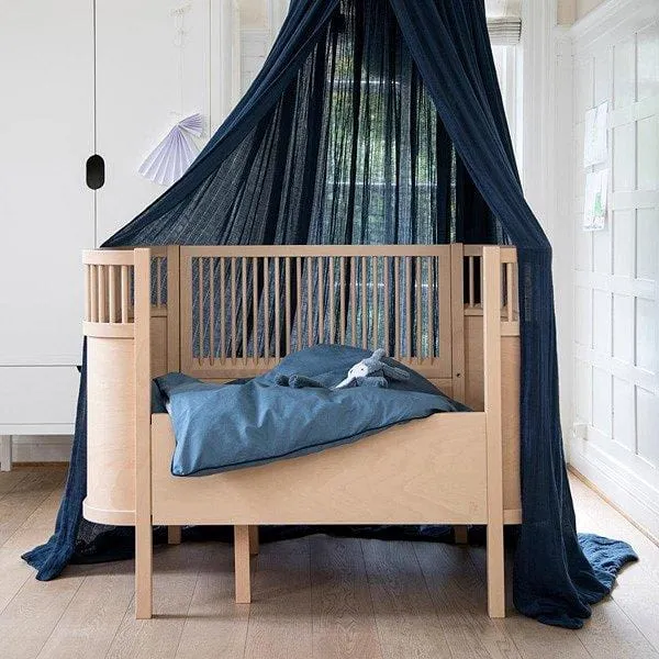 *Ex-Display* Sebra, Extendable Cot Bed Baby & Junior, Wooden   Mattress
