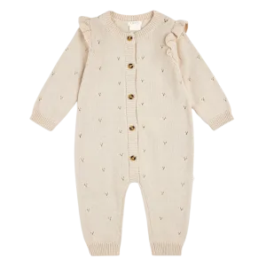 FIRSTS Cream Sweater Knit Playsuit