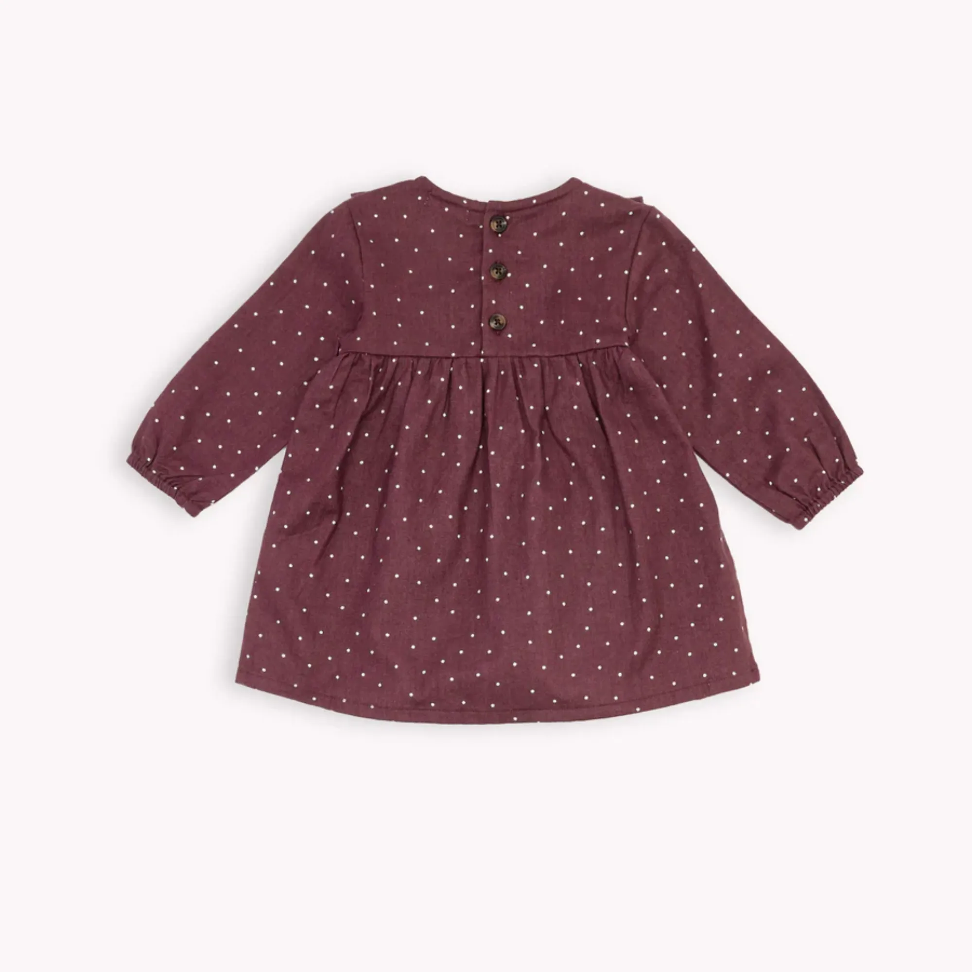 FIRSTS Crème Dots Flannel Dress Set