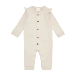 FIRSTS Crème Ruffled Playsuit