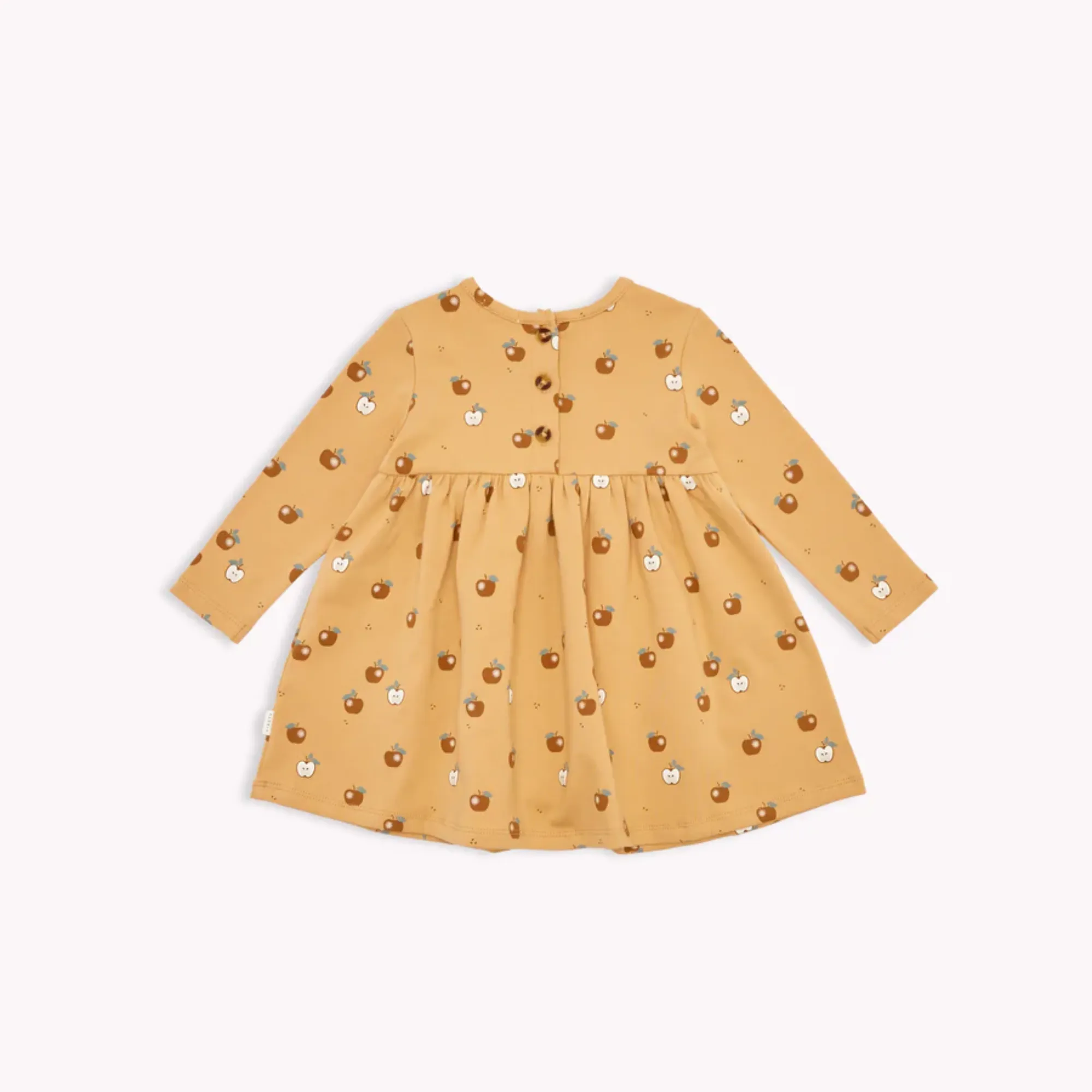 FIRSTS Golden Apples Print Butternut Jersey Dress Set