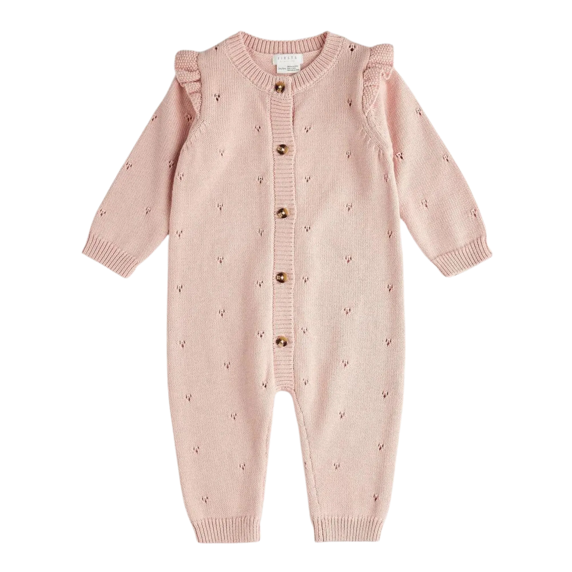 FIRSTS Peony Pointelle Knit Playsuit