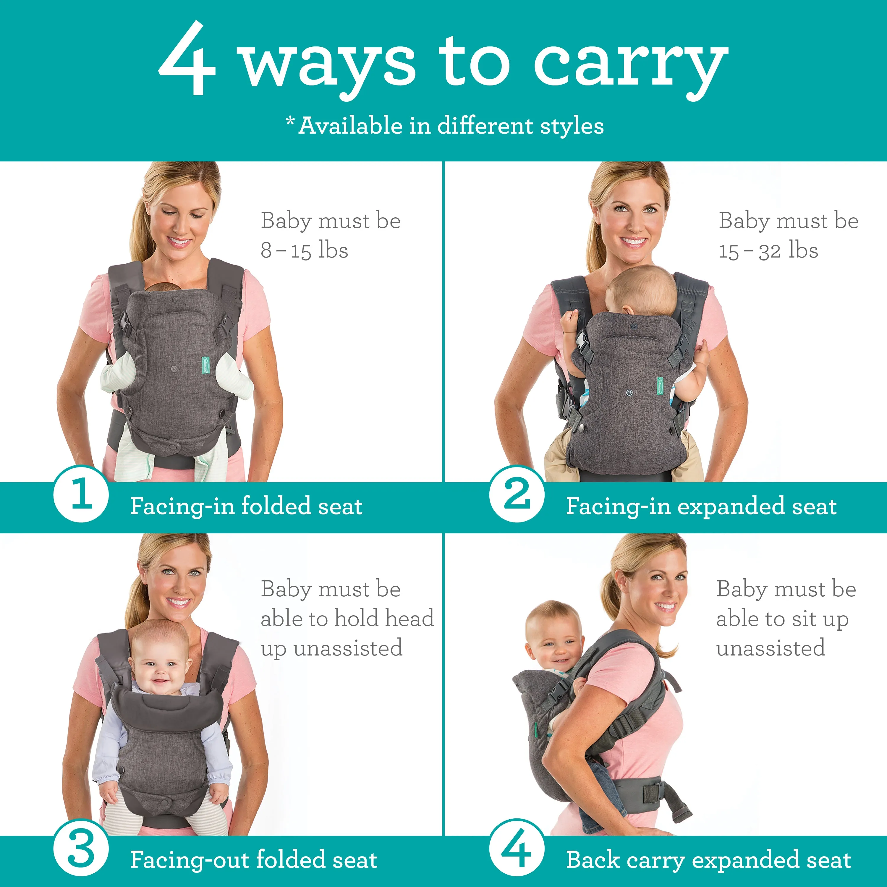 Flip 4-in-1 Convertible Carrier & Crossbody Diaper Bag Set