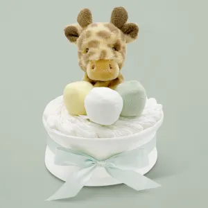 Georgie Giraffe Nappy Cake, Neutral