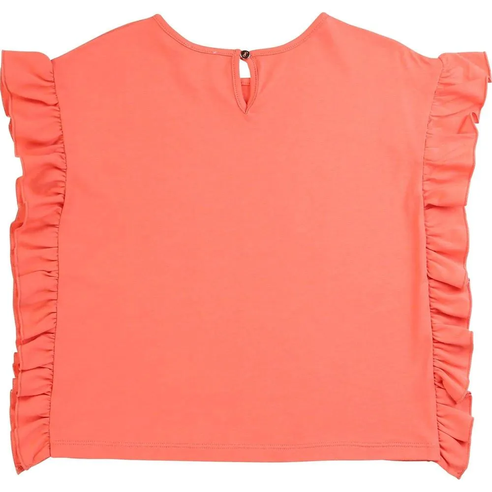 Girls Apricot Short Sleeves T-Shirt