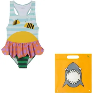 Girls Bee Print Swimsuit