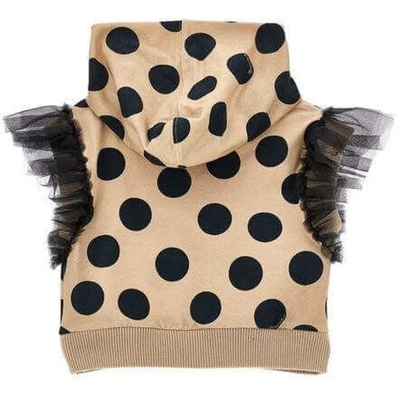 Girls Beige Jerry & Cherie Tulle Hoodie