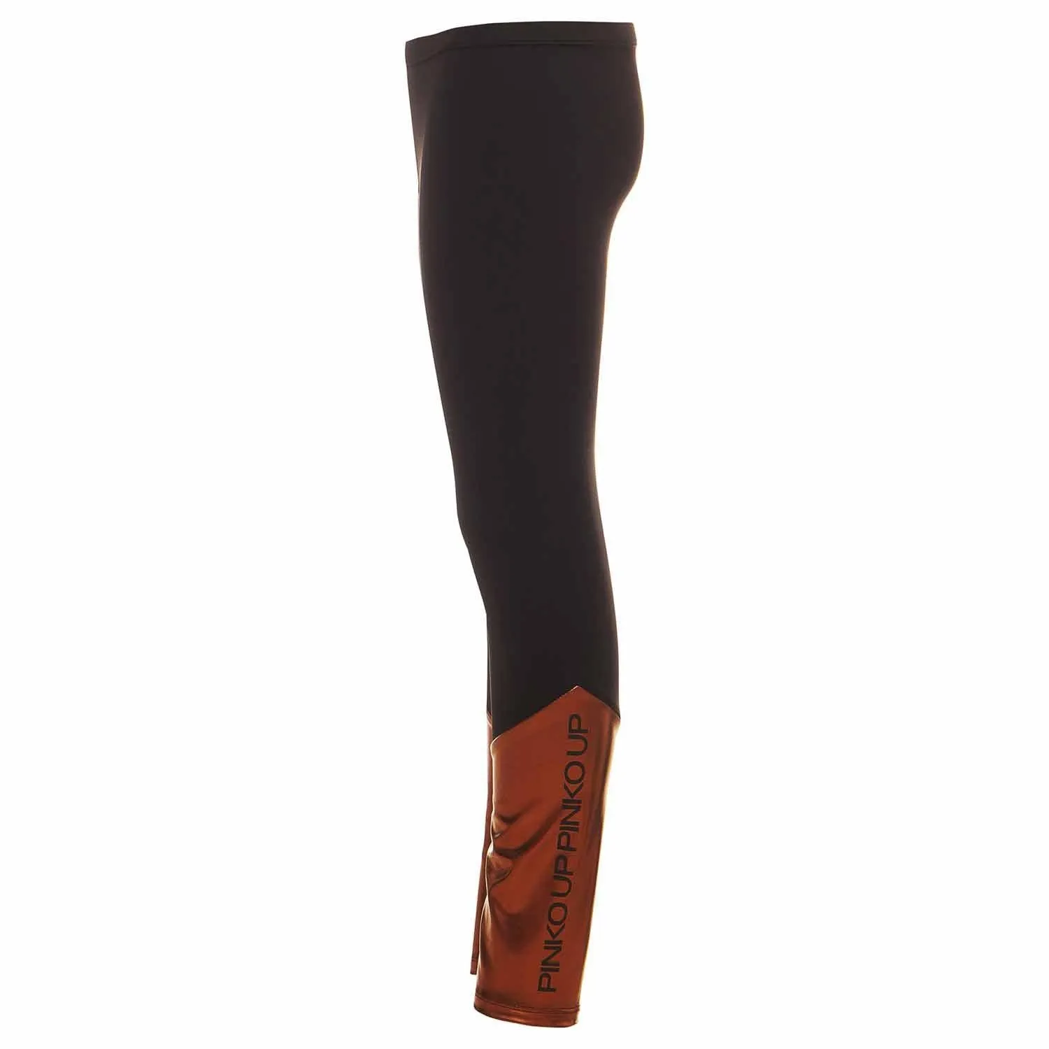 Girls Black Copper Leggings