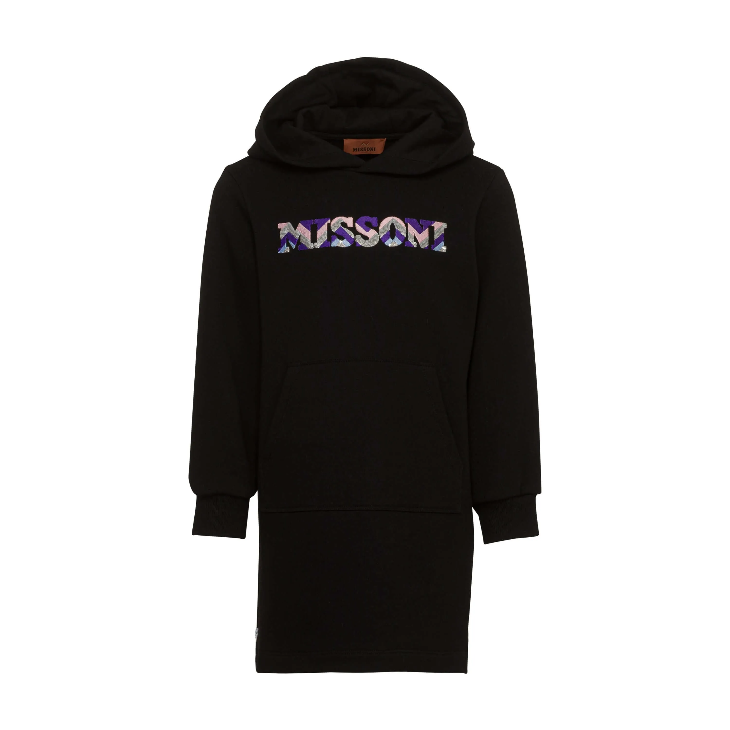 Girls Black Hooded Dress